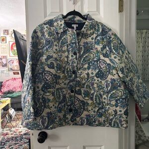 Vera Bradley Paisley Print Jacket size 3XL NWOT
